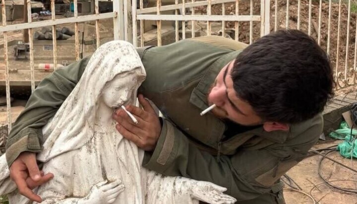 Im Libanon schändet israelischer Soldat Marienstatue