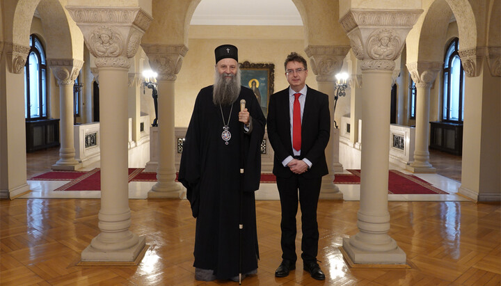 Patriarch Porfirije wünschte dem neuen serbischen Botschafter in der Ukraine viel Glück und Erfolg