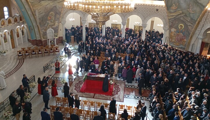 Das Requiem für Erzbischof Anastasios in Tirana. Foto: UOJ