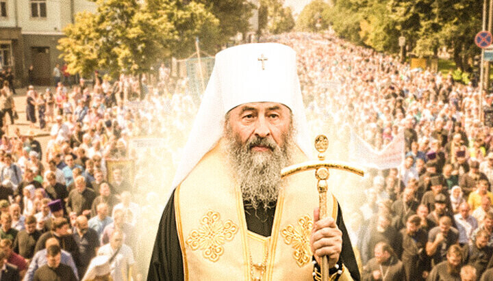 Metropolitan Onuphry an der Spitze des Kreuzweges am Tag der Taufe der Rus. Foto: UOJ