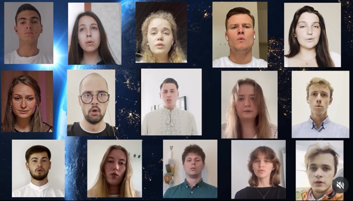 Viele junge, orthodoxe Stimmen vereinen sich zum Geburtstag der Kiewer Rus. Foto: Screenshot Instagram