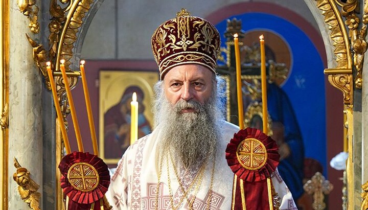 Patriarch Porfirije drückte seine tiefe Besorgnis über die Entwicklung in Bosnien und Herzegowina aus. Foto: spc.rs