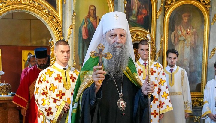 Der Primas der Serbisch-Orthodoxen Kirche legte das Evangelium von der Speisung der 5000 aus. Foto: spc.rs
