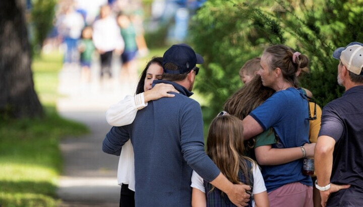 In der Nähe der römisch-katholischen Kirche in Minneapolis, USA, am 27. August 2025. Foto: Reuters