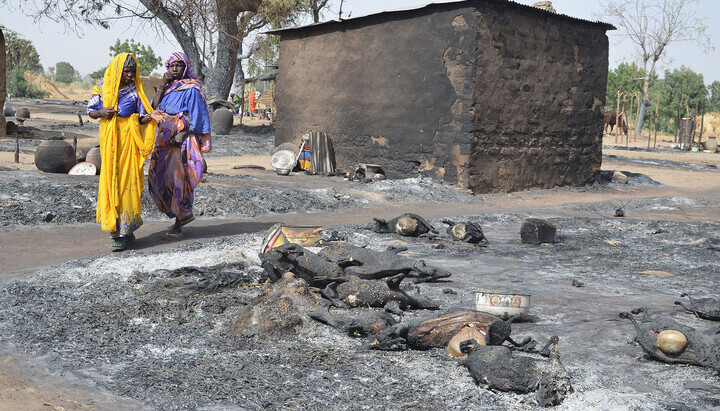 Die Folgen der Angriffe von Boko-Haram-Kämpfern auf ein christliches Dorf in Nigerien. Foto: Associated Press.