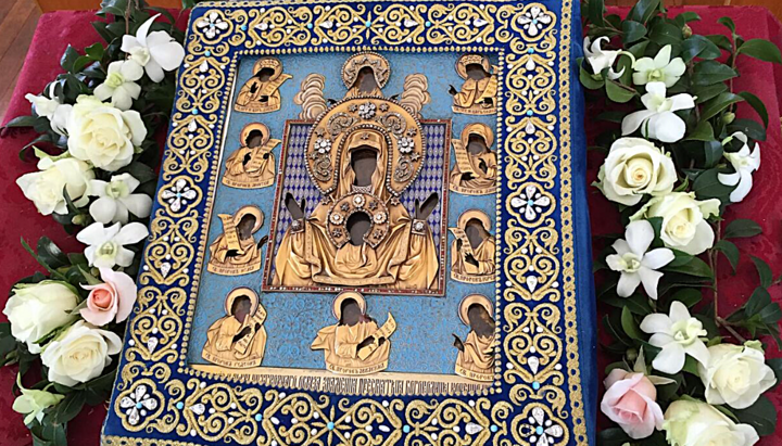 Die wundertätige Gottesmutterikone ist die zentrale Reliquie der russischen Auslandskirche. Foto: Orthpedia