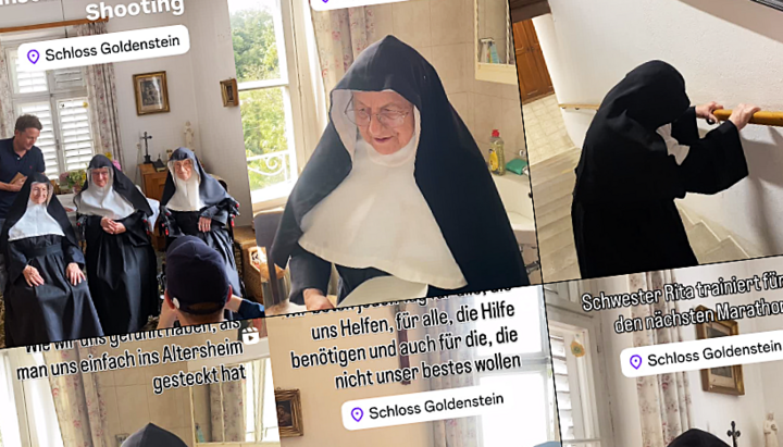 Die Ordensfrauen dokumentieren ihre Hausbesetzung mit Unterstützung mittlerweile auf Instagram. Foto: Screenshot Instagram