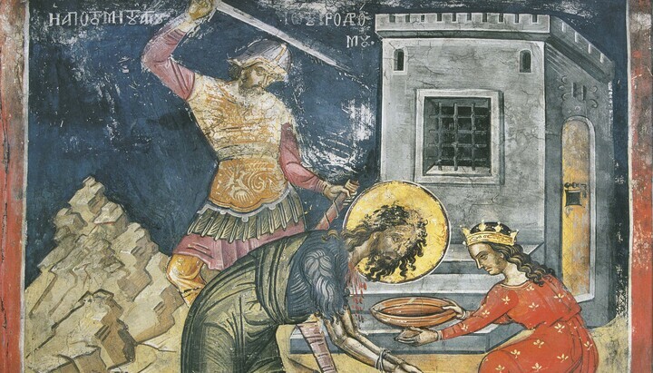 Ikone der Enthauptung des Hl. Johannes des Täufers, Griechenland; XVI. Jhd. Foto: wikipedia.org.