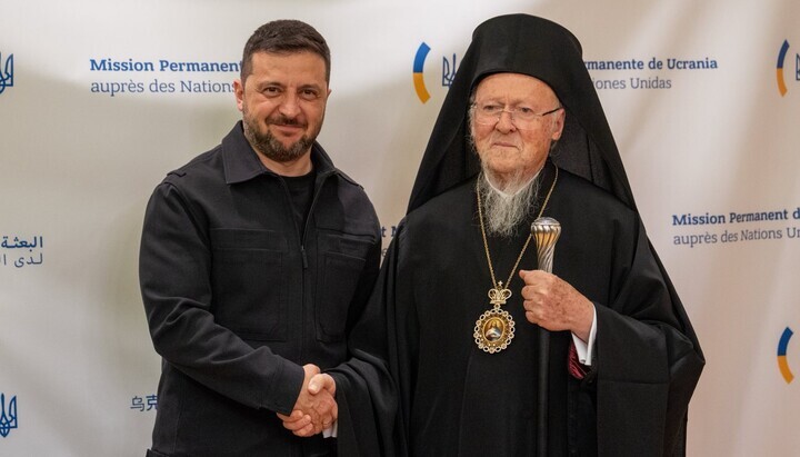 In den USA diskutierten Selenskyj und Patriarch Bartholomäus über die „Entwicklung der Kirche in der Ukraine“