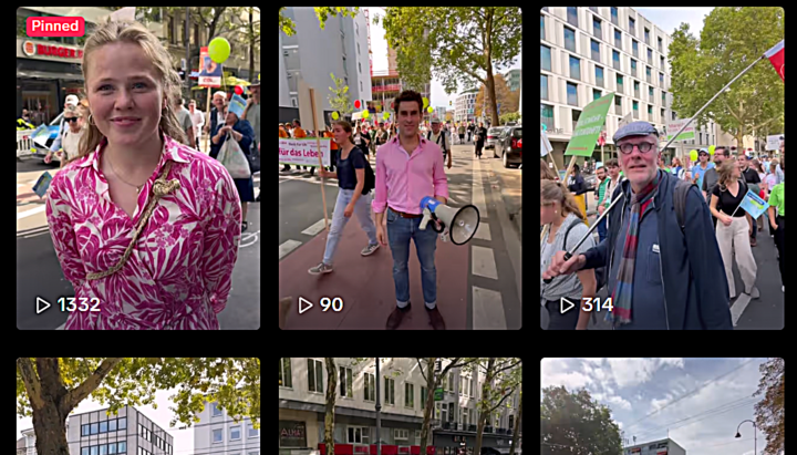 Die UOJ berichtete auch über ihre Social-Media-Kanäle wie etwa auf TikTok über die Veranstaltung.