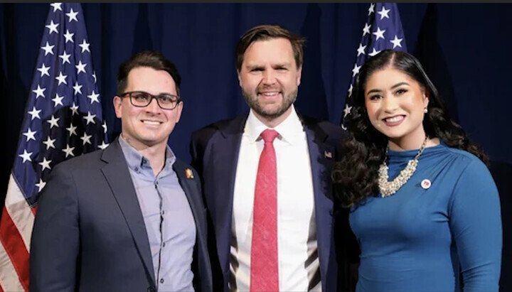 Ben Dixon, J. D. Vance and Catherine Whiteford. Foto: nv.ua.