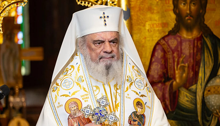 Patriarch Daniel bei der Göttlichen Liturgie in der Kapelle der Patriarchenresidenz in Bukarest. Foto: basilica.ro