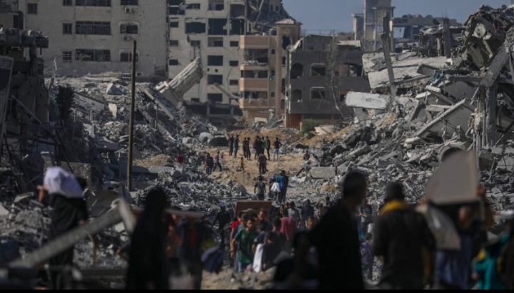 Gaza während des Krieges. Foto: Orthodoxia News Agency