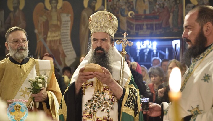 Patriarch Daniil bei der Vesper zum Gedenken an die Heilige Paraskeva in der Metropolitankirche St. Petka in Sofia-Orlandovtsi. Foto: Patriarchat