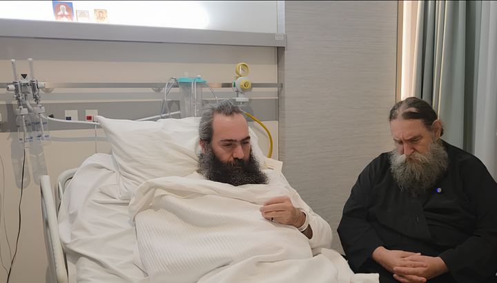 Metropolit Tichik im Krankenhaus. Foto: UOJ in Griechenland