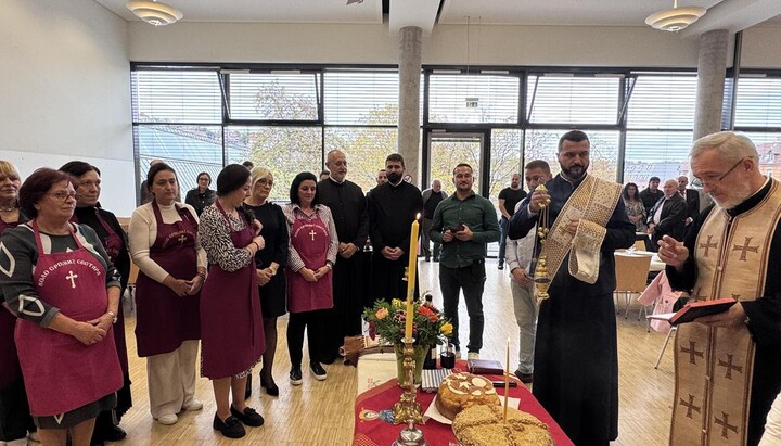 Mit Liturgie, Gebet, Musik und serbischen Spezialitäten feierte der serbisch-orthodoxe Frauenkreis in Stuttgart seine Slava zu Ehren der Heiligen Petka. Foto: Eparchie