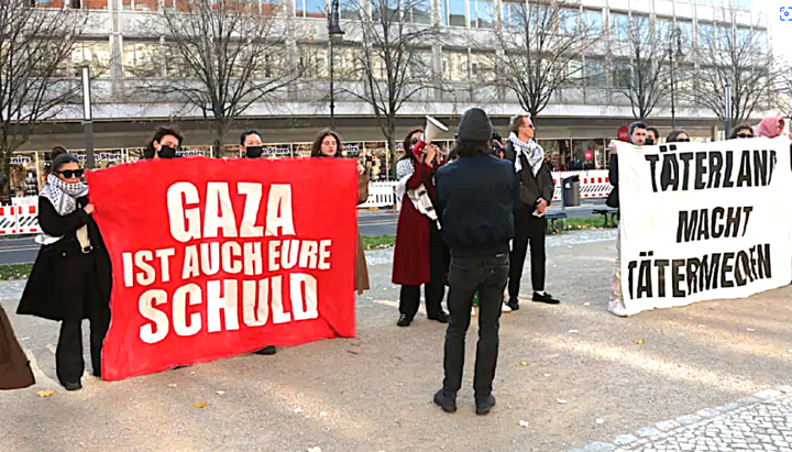 ZDF-Hauptstadtstudio in Berlin: Aktivisten protestierten innen und außen lautstark gegen Israels Vorgehen im Gazastreifen und warfen dem Sender Parteilichkeit vor. Foto: privat