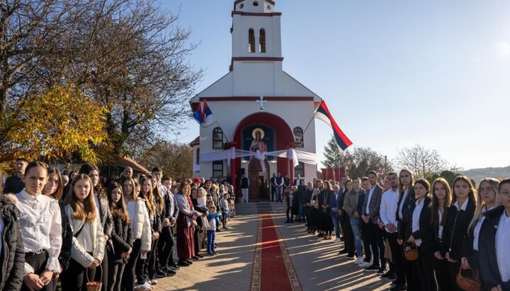 Weihe der Kirche in Krežbinec. Foto: SPC
