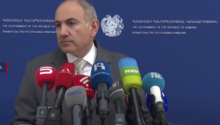 Der armenische Premierminister Nikol Paschinjan. Foto: Screenshot aus einem Video von armeniatoday