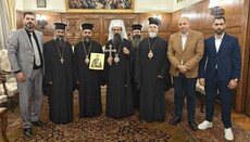 Patriarch Daniil empfing in Sofia Metropolit Gregor aus Homs