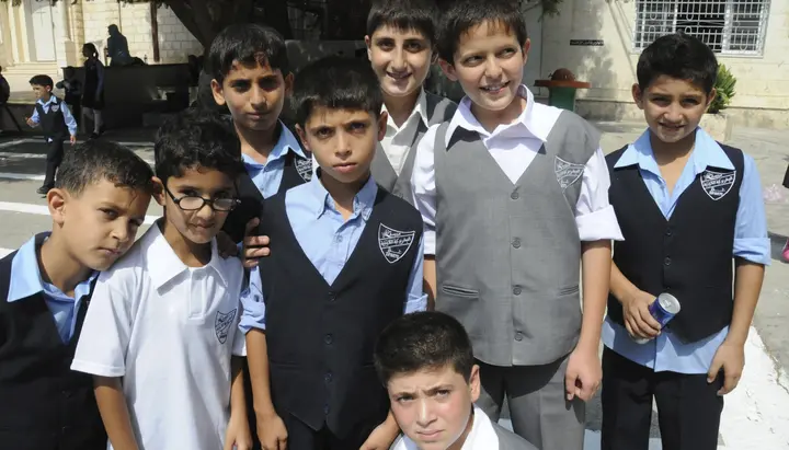 Schüler einer katholischen Schule im Heiligen Land. Foto: Kirche in Not