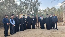 Der serbische Patriarch Porfirije besucht die Taufstelle Jesu in Jordanien
