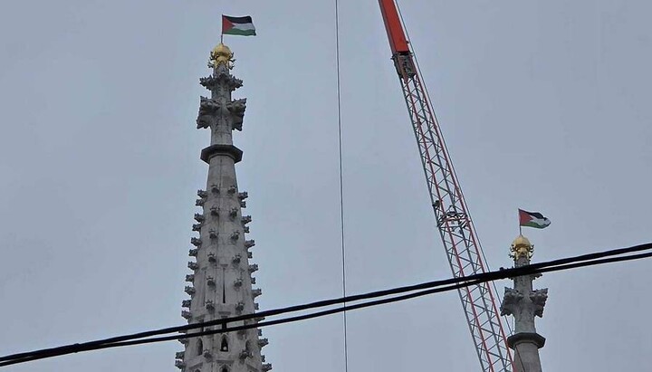 Palästina-Flaggen an der Votivkirche in Wien wurden entfernt