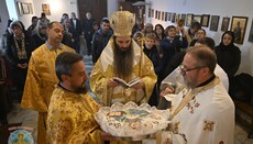 Bischofsliturgie zu Ehren des heiligen Spyridon von Trimythontos