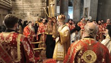 Liturgie am Heiligen Grab zum Fest der Beschneidung des Herrn zelebriert