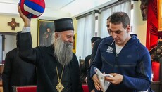 Patriarch Porfirije empfing serbische Wasserball-Europameister