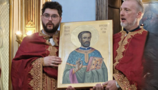 Serbisch-orthodoxe Kirche verherrlichte Hieromärtyrer Mihailo in Kotor