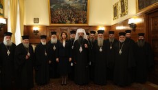 Patriarch Daniil empfing Präsidentin Jotova im Heiligen Synod