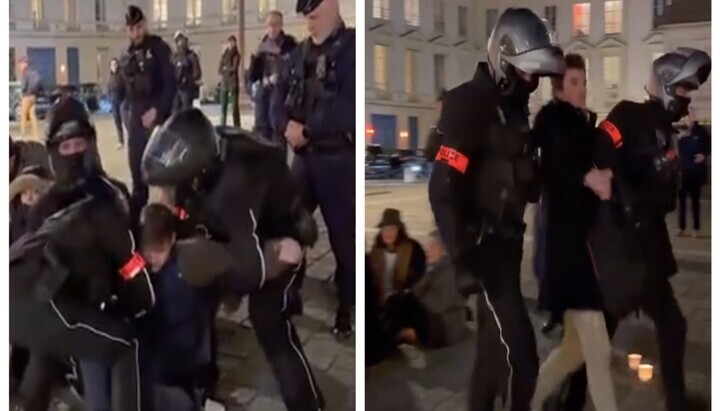 Pariser Polizei löst friedliche Demonstration gegen Sterbehilfe auf