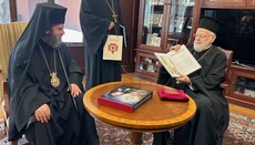 Metropolit Methodios empfing Erzbischof von Albanien in Boston