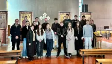 Orthodoxe Schüler besuchten Liturgie in deutscher Sprache in Erlangen