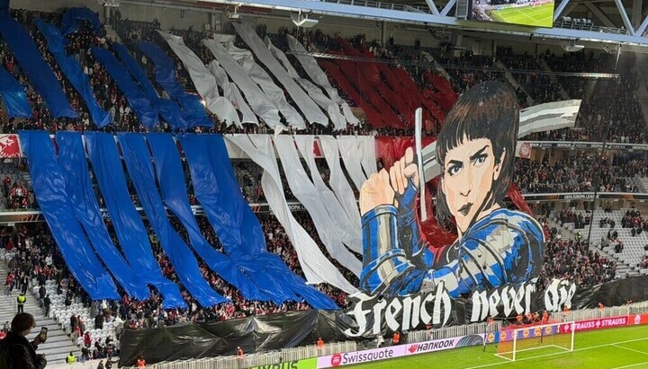 UEFA bestraft französischen Verein wegen Banner mit einer röm.-kath. Heiligen