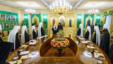 Patriarch Kyrill leitete die Sitzung des Heiligen Synods in Moskau