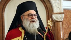 Patriarch Johannes X. gratulierte Schio III. zur Wahl zum Patriarchen von Georgien
