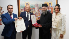 Sretenje-Orden für Abt Methodius aus dem Athos-Kloster Hilandar