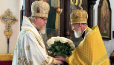 Erzbischof Tichon gratulierte Erzpriester Mikhail Divakov zum 85. Geburtstag