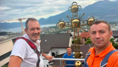 Ein neues Kreuz ziert nun die orthodoxe Kirche im schweizerischen Locarno