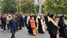 In Sofia führte Bulgariens Patriarch Prozession mit Kreuzreliquie an