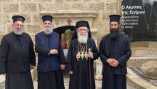 Patriarch Theophilos besucht Kloster in Jericho nach Gerüchten über Schließung