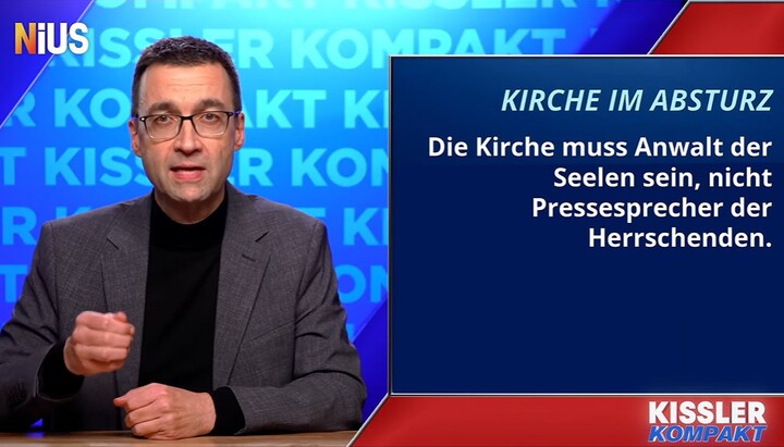 Alexander Kissler kritisiert in seiner Videokolumne „Kissler Kompakt“ die politische Ausrichtung der Kirchen und fordert, dass sie sich wieder stärker ihrem geistlichen Auftrag widmen. Foto: Screenshot YouTube