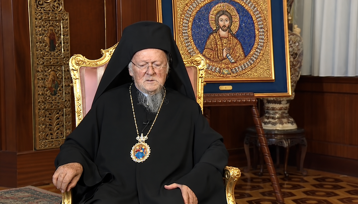Patriarch Bartholomäus. Foto: Screenshot des YouTube-Kanals von BNT