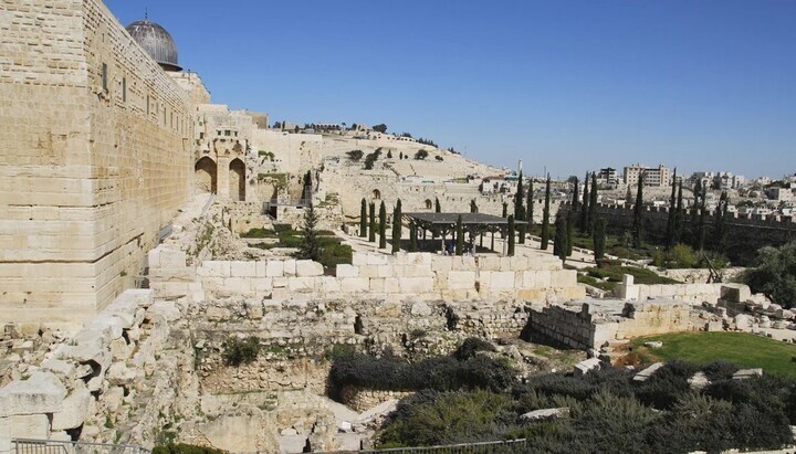 Die südwestliche Ecke des Tempelbergs in Jerusalem. Foto: Shutterstock