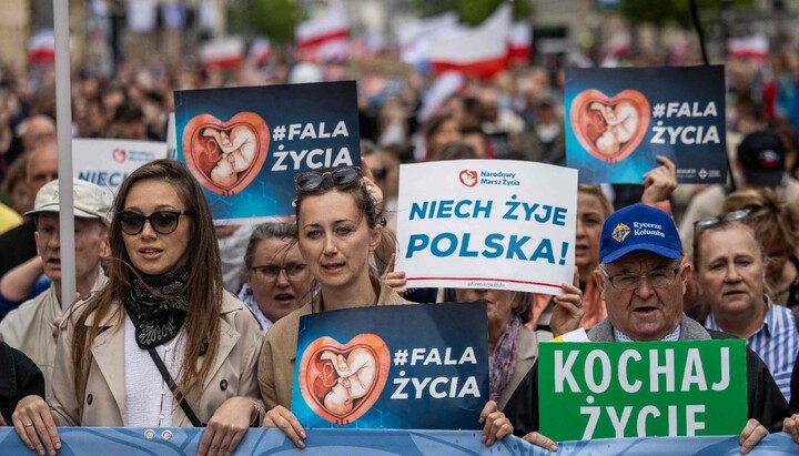 Proteste gegen Abtreibungen in Polen. Foto: Vatican News