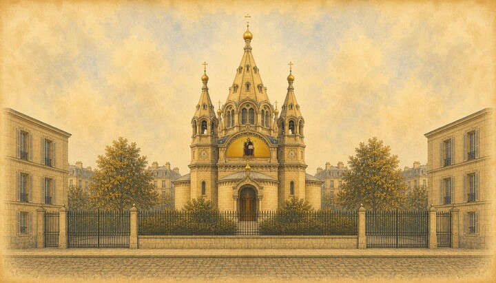 Die Alexander-Newski Kathedrale in Paris. Foto: Gemeinde des Heiligen Alexander Newski