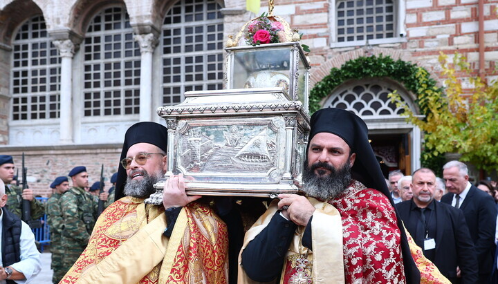 Prozession mit den Reliquien des heiligen Demetrius in Thessaloniki. Foto: eeod.gr