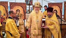 Erzbischof Tichon von Rusa feierte die Göttliche Liturgie in München